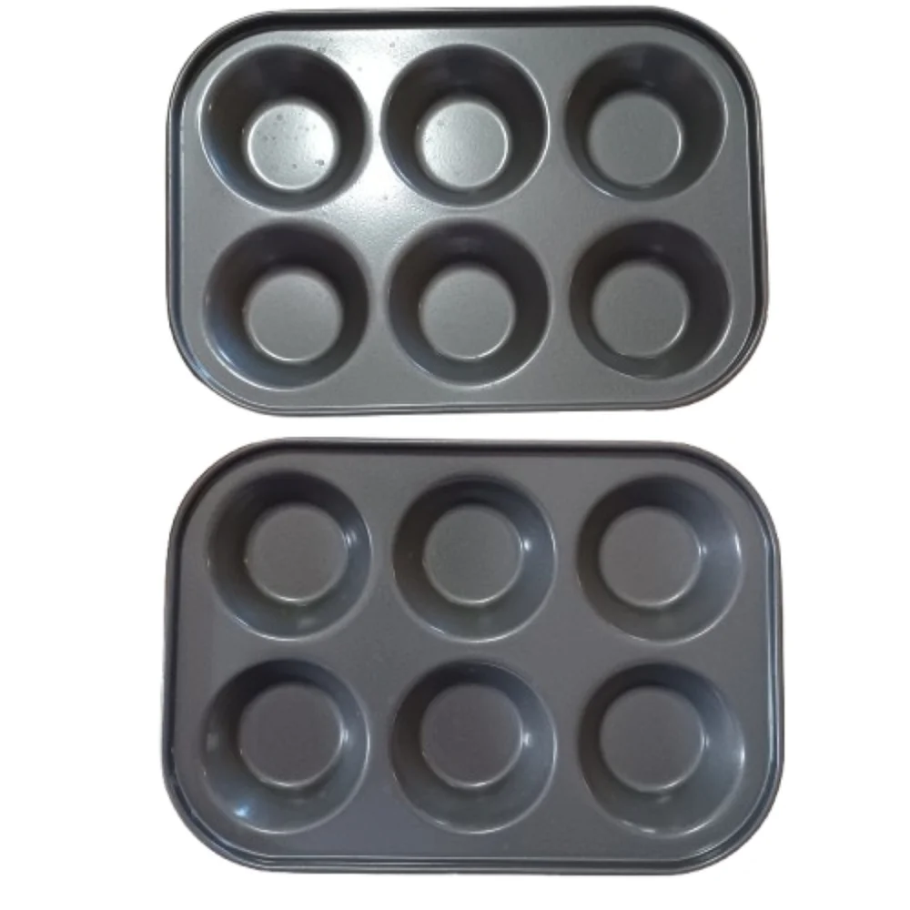 Set Of 4 WILTON & Mixed Brands Nonstick Cup Mini & Shallow Muffin Baking Pans